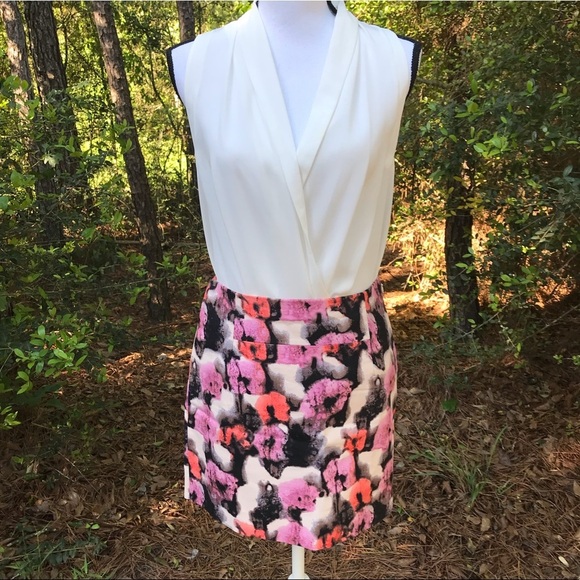 J Crew Floral Mini Skirt Size 4 - Picture 3 of 10